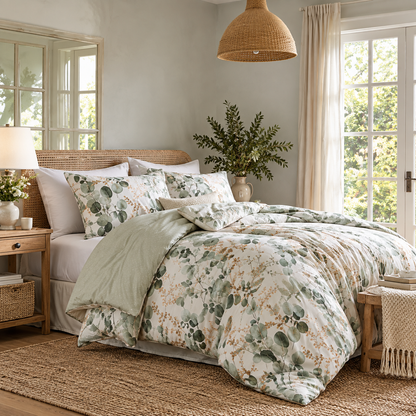 Eucalyptus Garden Botanical Four-Piece Bedding Set